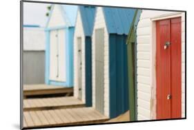 Beach Huts Detail, Abersoch, Llyn Peninsula, Gwynedd, Wales, United Kingdom, Europe-Alan Copson-Mounted Photographic Print