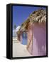 Beach Huts, Dominican Republic, Caribbean, West Indies-Guy Thouvenin-Framed Stretched Canvas