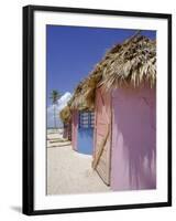 Beach Huts, Dominican Republic, Caribbean, West Indies-Guy Thouvenin-Framed Photographic Print