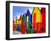 Beach Huts, Fish Hoek, Cape Peninsula, Cape Town, South Africa, Africa-Gavin Hellier-Framed Premium Photographic Print