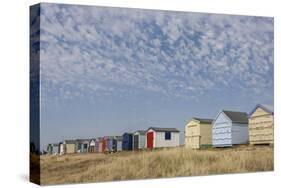 Beach Huts, Hayling Island, Hampshire, England, United Kingdom, Europe-Jean Brooks-Stretched Canvas