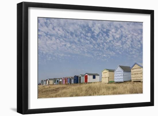 Beach Huts, Hayling Island, Hampshire, England, United Kingdom, Europe-Jean Brooks-Framed Photographic Print