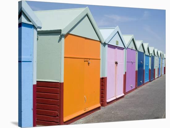 Beach Huts, Hove, Sussex, England, United Kingdom-Ethel Davies-Stretched Canvas