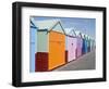 Beach Huts, Hove, Sussex, England, United Kingdom-Ethel Davies-Framed Photographic Print