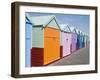 Beach Huts, Hove, Sussex, England, United Kingdom-Ethel Davies-Framed Photographic Print