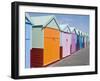 Beach Huts, Hove, Sussex, England, United Kingdom-Ethel Davies-Framed Photographic Print