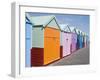 Beach Huts, Hove, Sussex, England, United Kingdom-Ethel Davies-Framed Photographic Print