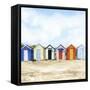 Beach Huts I-Grace Popp-Framed Stretched Canvas