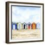 Beach Huts I-Grace Popp-Framed Art Print