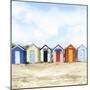 Beach Huts I-Grace Popp-Mounted Art Print