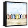 Beach Huts II-Grace Popp-Framed Stretched Canvas