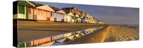 Beach Huts in a Row, Southwold, Waveney, Suffolk, England-null-Stretched Canvas