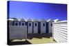 Beach Huts in Polignano-A-Mare, Puglia, Italy-Fran?oise Gaujour-Stretched Canvas