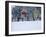 Beach Huts in the Snow at Wells Next the Sea, Norfolk, England-Jon Gibbs-Framed Photographic Print