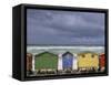 Beach Huts, Muizenberg, Cape Peninsula, South Africa, Africa-Steve & Ann Toon-Framed Stretched Canvas