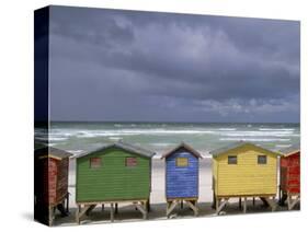 Beach Huts, Muizenberg, Cape Peninsula, South Africa, Africa-Steve & Ann Toon-Stretched Canvas
