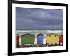 Beach Huts, Muizenberg, Cape Peninsula, South Africa, Africa-Steve & Ann Toon-Framed Photographic Print