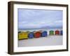 Beach Huts, Muizenberg, Near Cape Town, Cape Peninsula, South Africa-Fraser Hall-Framed Photographic Print