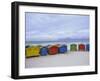 Beach Huts, Muizenberg, Near Cape Town, Cape Peninsula, South Africa-Fraser Hall-Framed Photographic Print