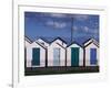 Beach Huts on Devon Town's Waterfront-Kim Sayer-Framed Photographic Print