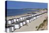 Beach Huts on North Sea Coast, Lokken, Jutland, Denmark, Scandinavia, Europe-Stuart Black-Stretched Canvas