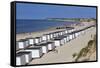 Beach Huts on North Sea Coast, Lokken, Jutland, Denmark, Scandinavia, Europe-Stuart Black-Framed Stretched Canvas