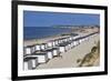 Beach Huts on North Sea Coast, Lokken, Jutland, Denmark, Scandinavia, Europe-Stuart Black-Framed Photographic Print