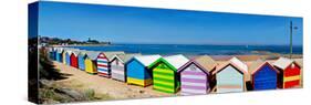 Beach Huts on the Beach, Brighton the Beach, Melbourne, Victoria, Australia-null-Stretched Canvas