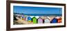 Beach Huts on the Beach, Brighton the Beach, Melbourne, Victoria, Australia-null-Framed Premium Photographic Print