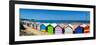 Beach Huts on the Beach, Brighton the Beach, Melbourne, Victoria, Australia-null-Framed Photographic Print
