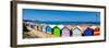 Beach Huts on the Beach, Brighton the Beach, Melbourne, Victoria, Australia-null-Framed Premium Photographic Print