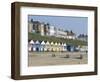 Beach Huts on the Seafront of the Resort Town of Southwold, Suffolk, England, United Kingdom-Robert Francis-Framed Photographic Print