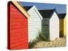 Beach Huts, Southwold, Suffolk, England, United Kingdom, Europe-Amanda Hall-Stretched Canvas