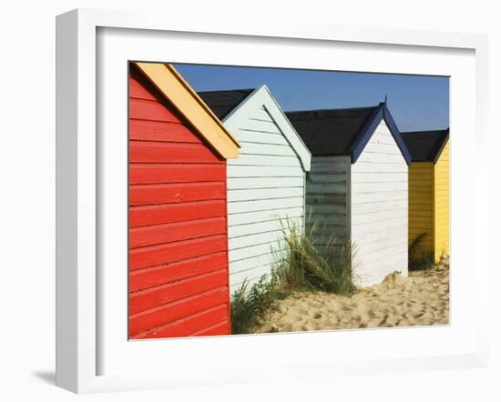 Beach Huts, Southwold, Suffolk, England, United Kingdom, Europe-Amanda Hall-Framed Photographic Print