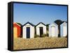 Beach Huts, Southwold, Suffolk, England, United Kingdom, Europe-Amanda Hall-Framed Stretched Canvas