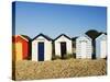 Beach Huts, Southwold, Suffolk, England, United Kingdom, Europe-Amanda Hall-Stretched Canvas