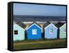 Beach Huts, Southwold, Suffolk, England, United Kingdom-Amanda Hall-Framed Stretched Canvas