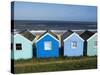 Beach Huts, Southwold, Suffolk, England, United Kingdom-Amanda Hall-Stretched Canvas