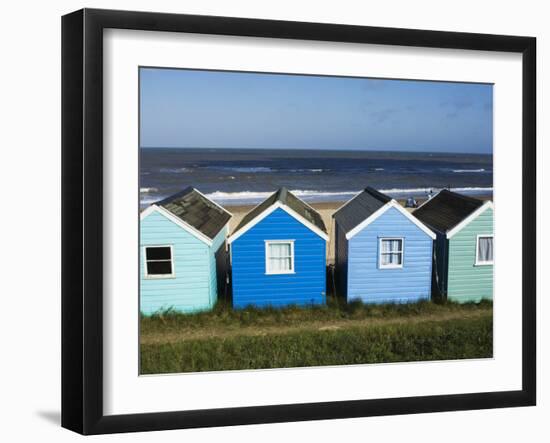 Beach Huts, Southwold, Suffolk, England, United Kingdom-Amanda Hall-Framed Photographic Print