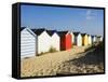 Beach Huts, Southwold, Suffolk, England, United Kingdom-Amanda Hall-Framed Stretched Canvas