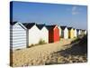 Beach Huts, Southwold, Suffolk, England, United Kingdom-Amanda Hall-Stretched Canvas