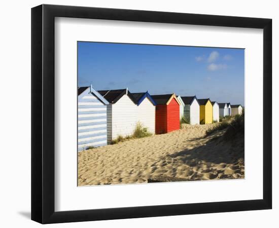 Beach Huts, Southwold, Suffolk, England, United Kingdom-Amanda Hall-Framed Photographic Print