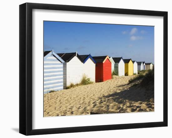 Beach Huts, Southwold, Suffolk, England, United Kingdom-Amanda Hall-Framed Photographic Print