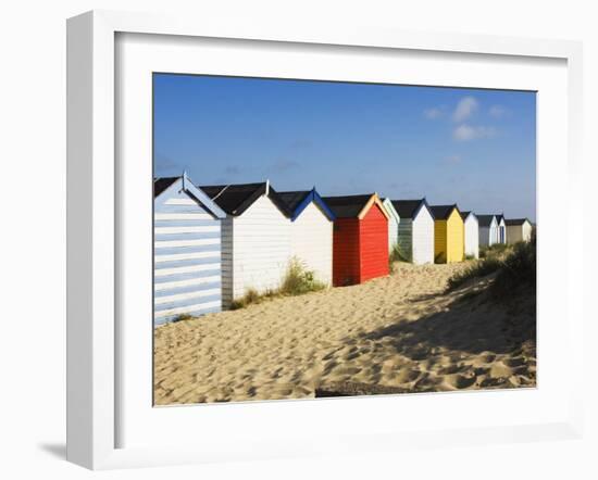 Beach Huts, Southwold, Suffolk, England, United Kingdom-Amanda Hall-Framed Photographic Print