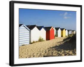 Beach Huts, Southwold, Suffolk, England, United Kingdom-Amanda Hall-Framed Photographic Print