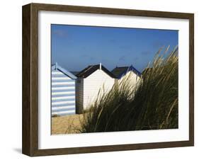 Beach Huts, Southwold, Suffolk, England, United Kingdom-Amanda Hall-Framed Photographic Print