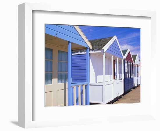 Beach Huts, Southwold, Suffolk, England-Amanda Hall-Framed Photographic Print