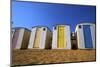 Beach Huts, Ventnor Beach, Isle of Wight, England, United Kingdom, Europe-Neil Farrin-Mounted Photographic Print