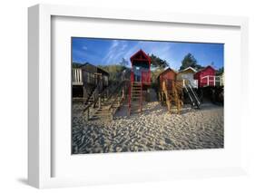 Beach Huts, Wells-Next-The Sea, Norfolk, England.-Joe Cornish-Framed Photo