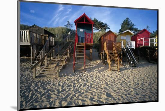 Beach Huts, Wells-Next-The Sea, Norfolk, England.-Joe Cornish-Mounted Photo